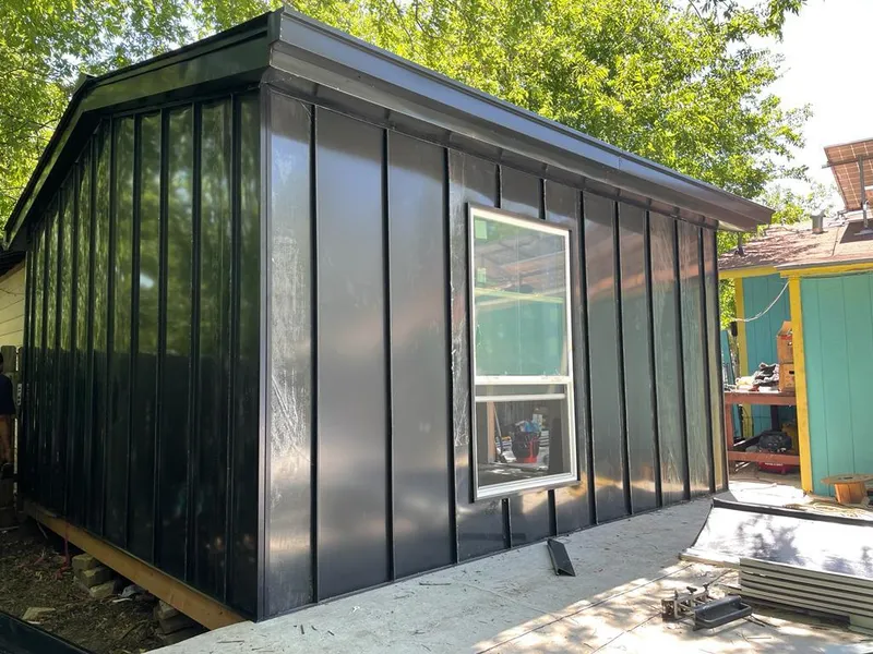 Black standing seam metal wall panels for Metal Roof Installation in Valdosta